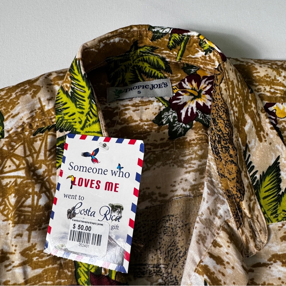 Tropic Joes Rainforest Hawaiian Shirt Small